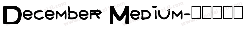 December Medium字体转换